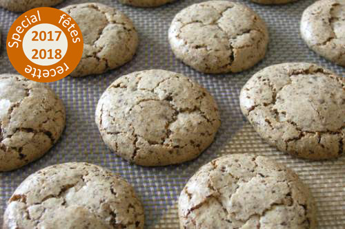 Macarons craqueles au chocolat - votre dieteticienne - valerie coureau